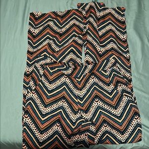 BCX Orange and Blue Chevron Trousers